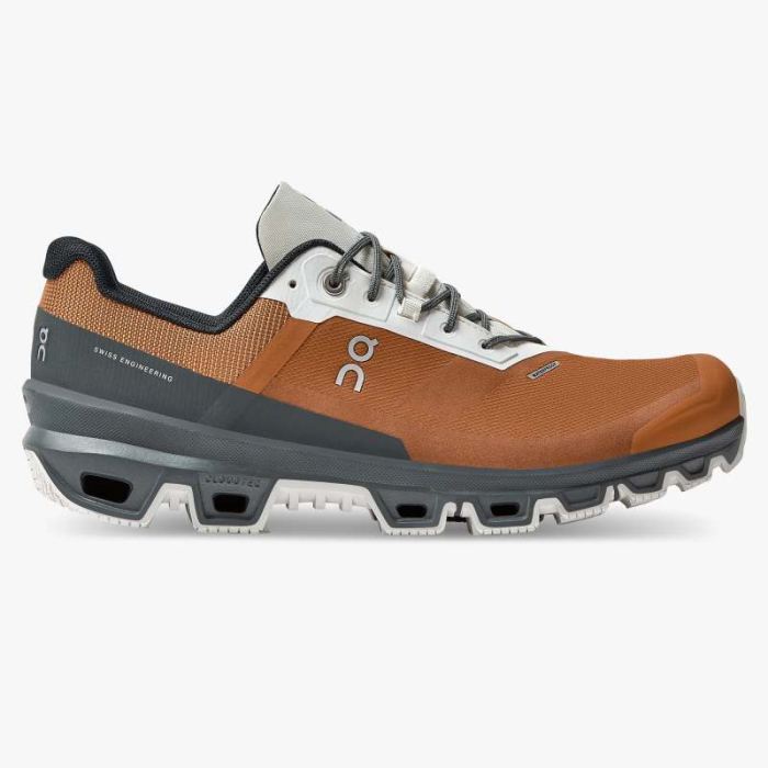 On Cloud Shoes Canada Men's Cloudventure Waterproof-Pecan | Lead