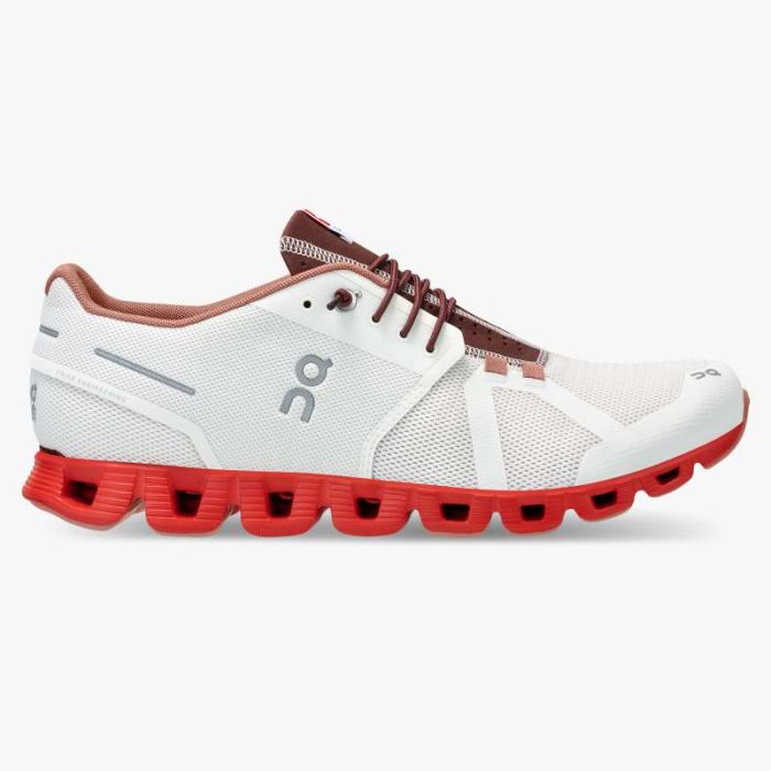 On Cloud Shoes Canada Men's Cloud Swiss Olympic-Red | White - Click Image to Close