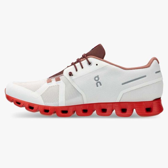 On Cloud Shoes Canada Men's Cloud Swiss Olympic-Red | White - Click Image to Close