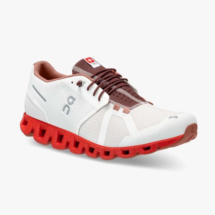 On Cloud Shoes Canada Men's Cloud Swiss Olympic-Red | White