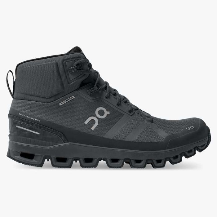 On Cloud Shoes Canada Men's Cloudrock Waterproof-Rock | Eclipse - Click Image to Close