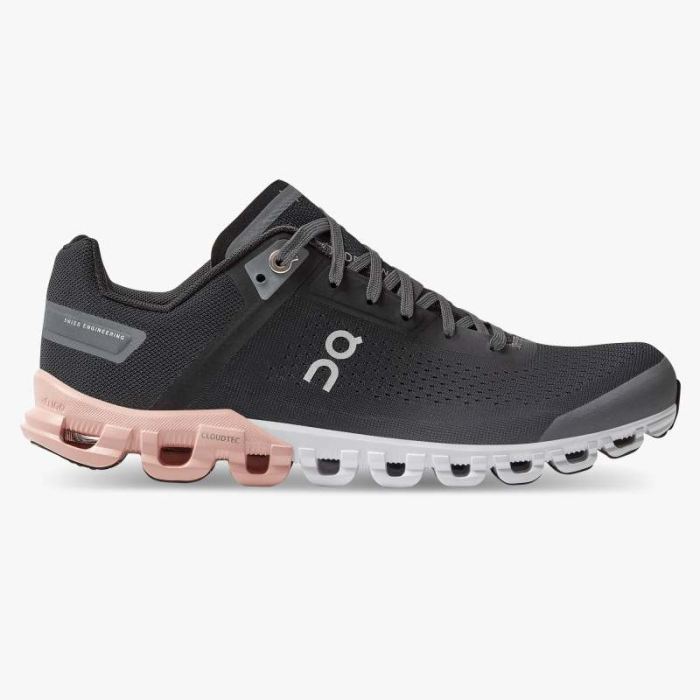 On Cloud Shoes Canada Women's Cloudflow-Rock | Rose