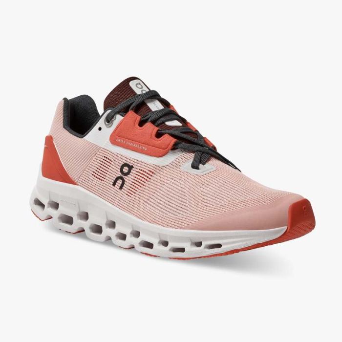 On Cloud Shoes Canada Women's Cloudstratus-Rose | Red