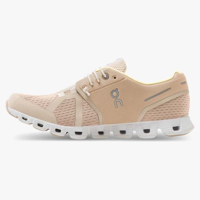 On Cloud Shoes Canada Women's Cloud-Sand | Pearl - Click Image to Close