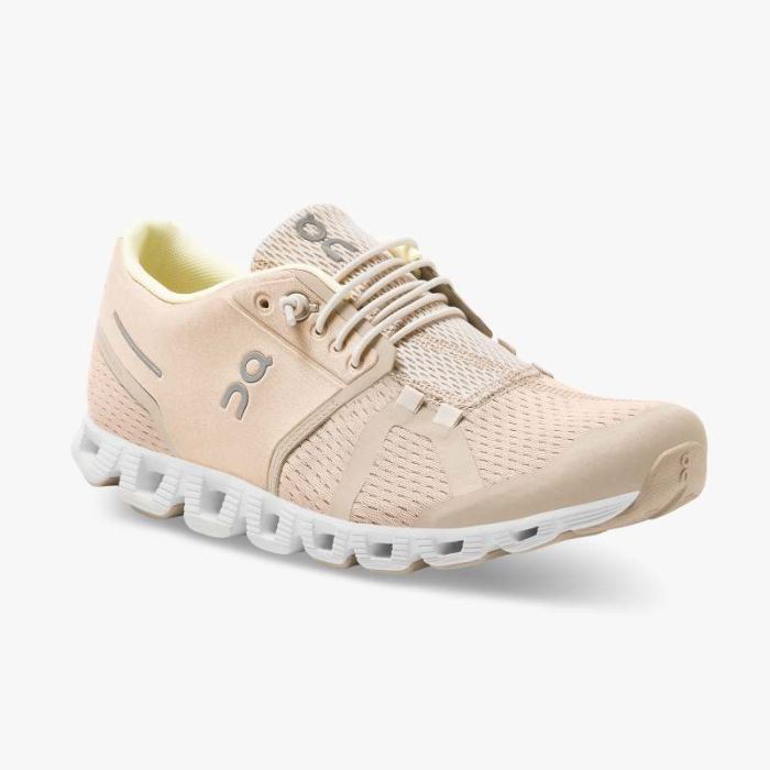 On Cloud Shoes Canada Women's Cloud-Sand | Pearl - Click Image to Close