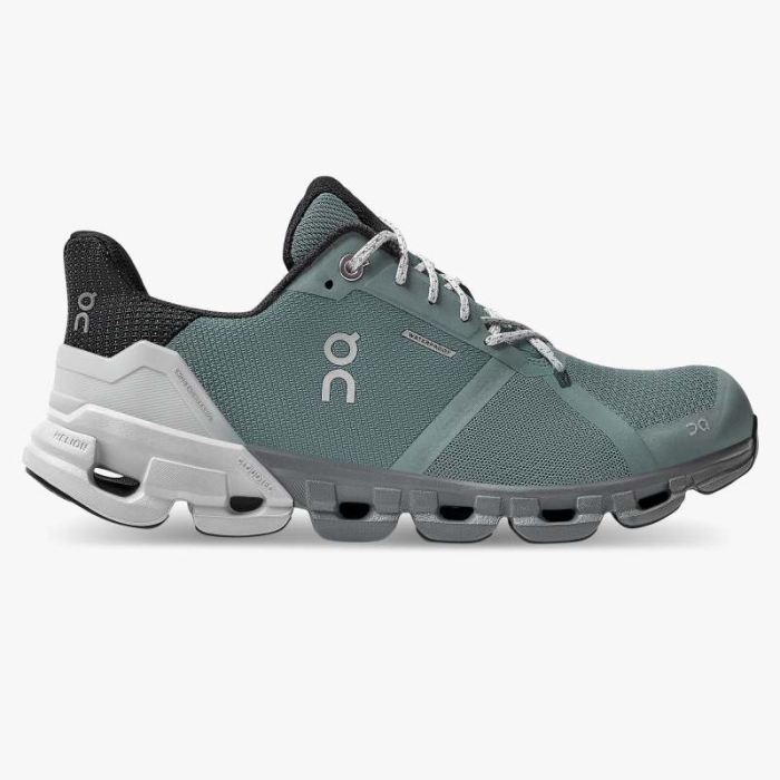 On Cloud Shoes Canada Women's Cloudflyer Waterproof-Sea | Glacie