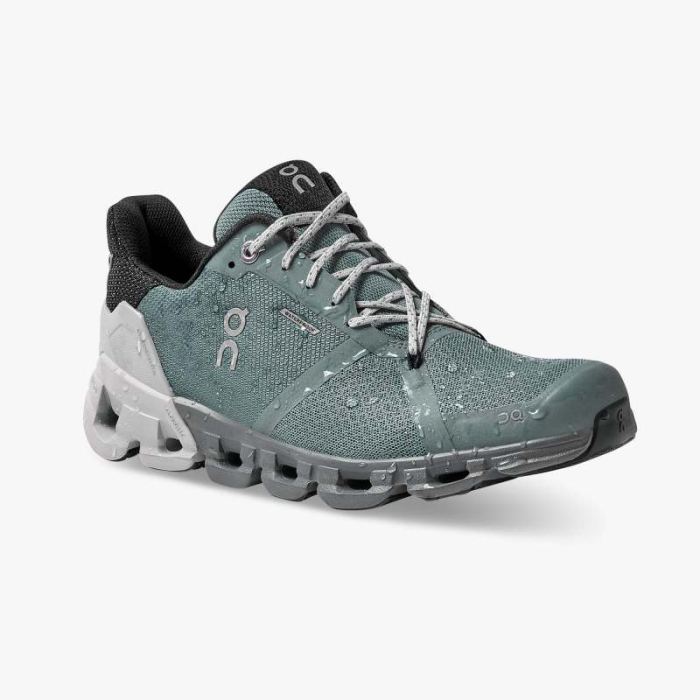 On Cloud Shoes Canada Women's Cloudflyer Waterproof-Sea | Glacie - Click Image to Close