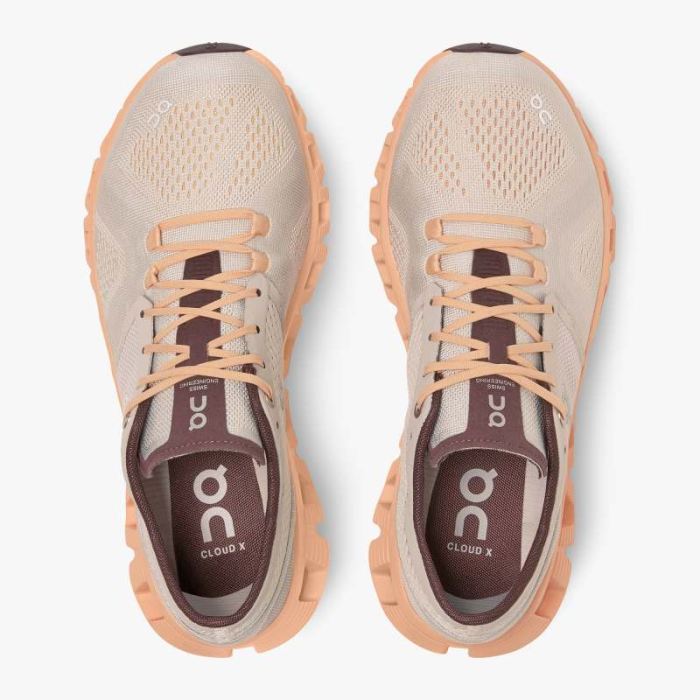 On Cloud Shoes Canada Men's Cloud X-Silver | Almond