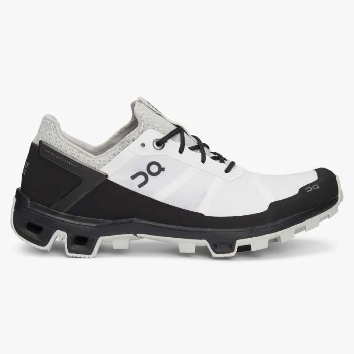 On Cloud Shoes Canada Women's Cloudventure Peak-White | Black - Click Image to Close