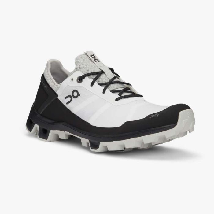 On Cloud Shoes Canada Women's Cloudventure Peak-White | Black - Click Image to Close