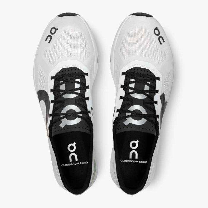 On Cloud Shoes Canada Men's Cloudboom Echo-White | Black - Click Image to Close