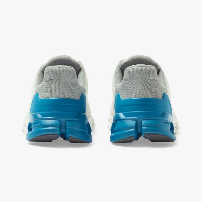 On Cloud Shoes Canada Men's Cloudflyer-White | Blue - Click Image to Close