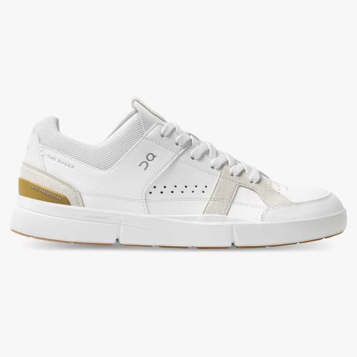 On Cloud Shoes Canada Women's THE ROGER Clubhouse-White | Bronze