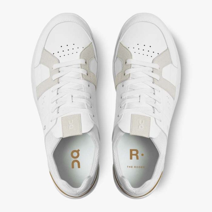 On Cloud Shoes Canada Women's THE ROGER Clubhouse-White | Bronze