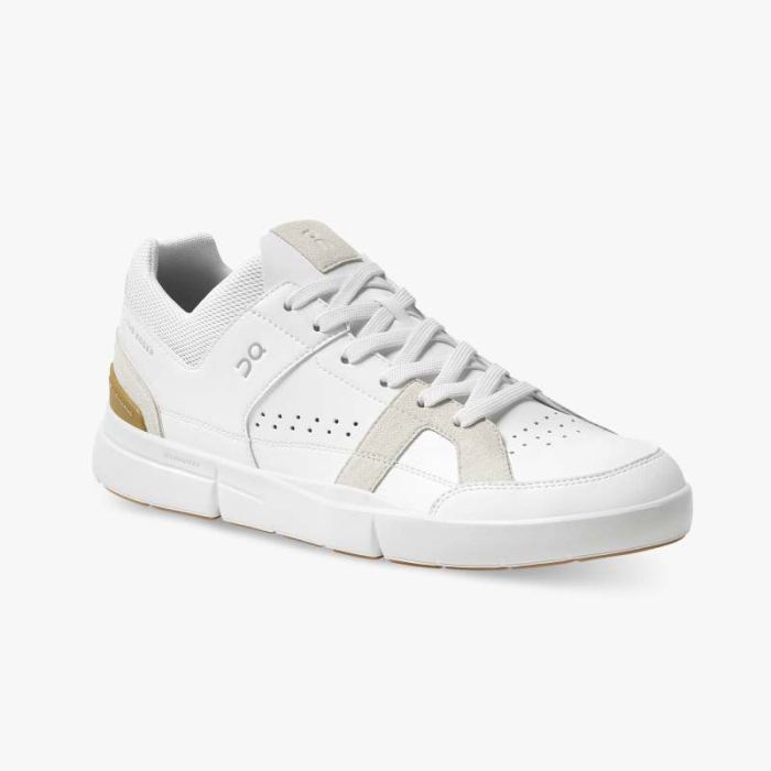 On Cloud Shoes Canada Men's THE ROGER Clubhouse-White | Bronze