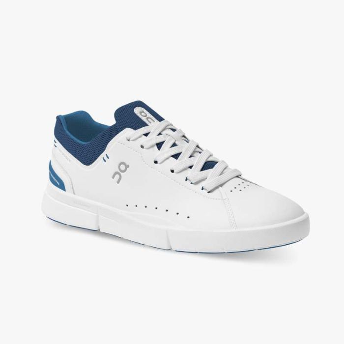 On Cloud Shoes Canada Men's THE ROGER Advantage-White | Cobalt