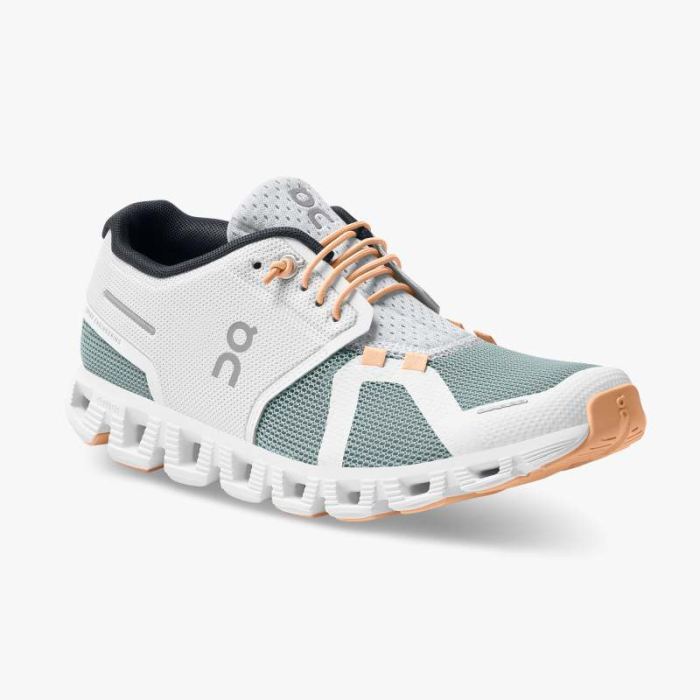 On Cloud Shoes Canada Women's Cloud 5 Push-White | Cobble