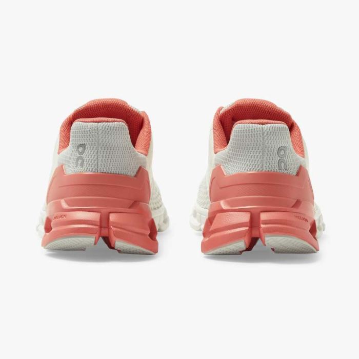 On Cloud Shoes Canada Women's Cloudflyer-White | Coral - Click Image to Close