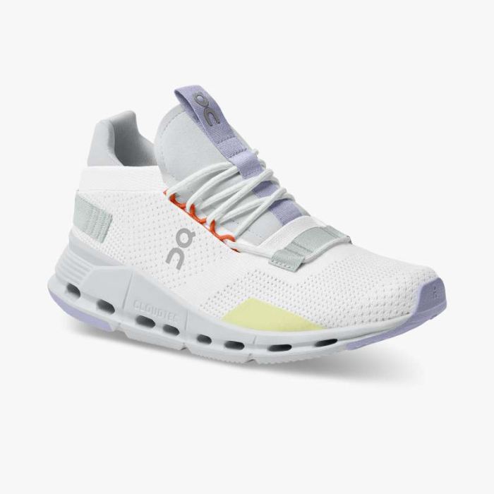 On Cloud Shoes Canada Women's Cloudnova-White | Glacier