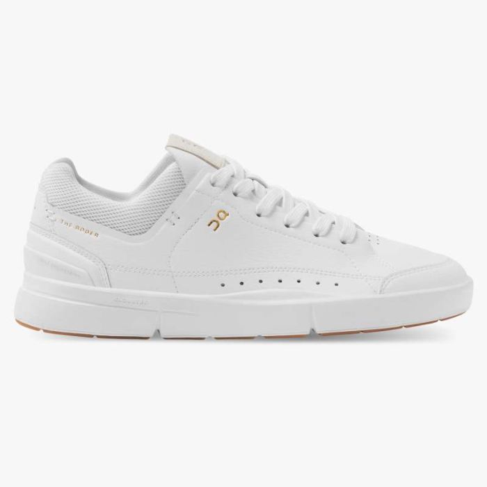 On Cloud Shoes Canada Women's THE ROGER Centre Court-White | Gum - Click Image to Close