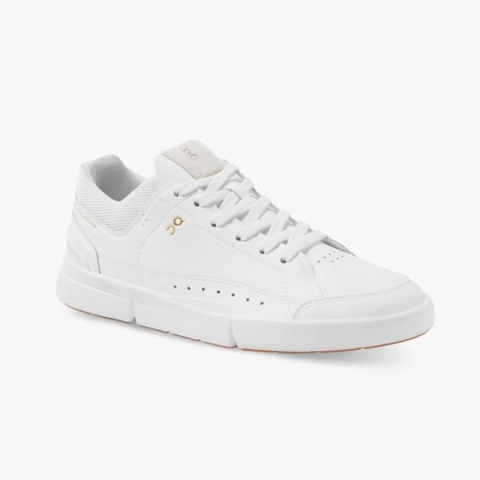 On Cloud Shoes Canada Women's THE ROGER Centre Court-White | Gum - Click Image to Close