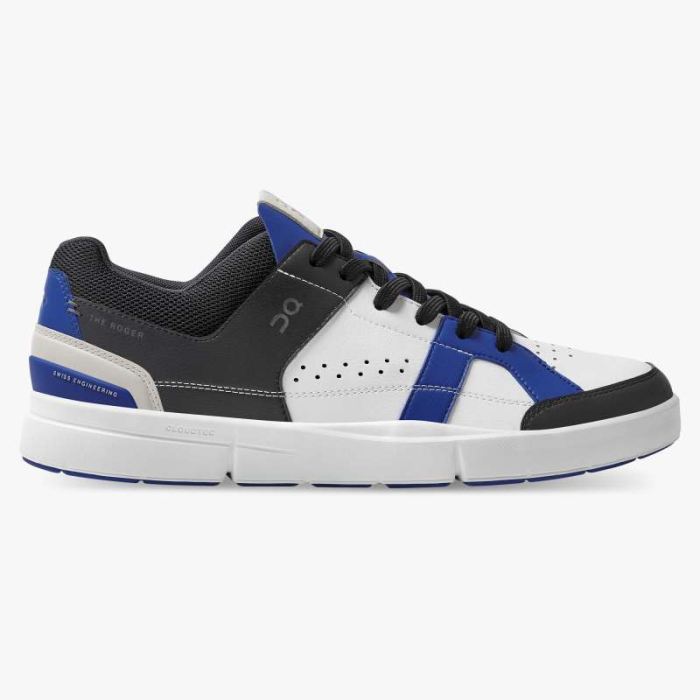 On Cloud Shoes Canada Men's THE ROGER Clubhouse-White | Indigo - Click Image to Close