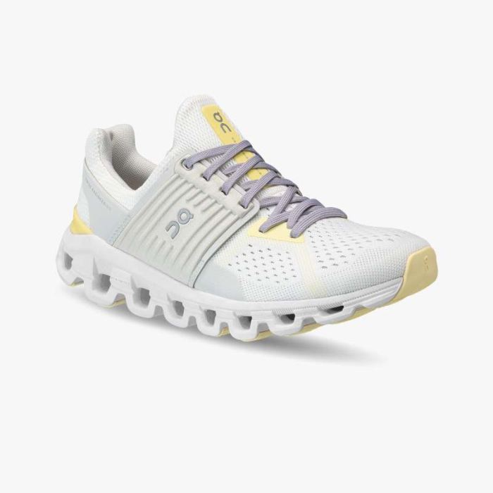 On Cloud Shoes Canada Women's Cloudswift-White | Limelight - Click Image to Close