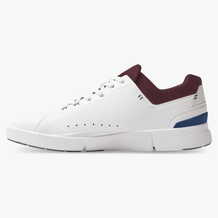 On Cloud Shoes Canada Men's THE ROGER Advantage-White | Mulberry