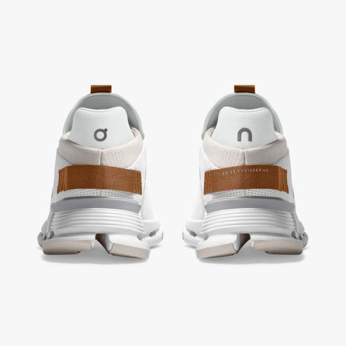 On Cloud Shoes Canada Women's Cloudnova-White | Pearl