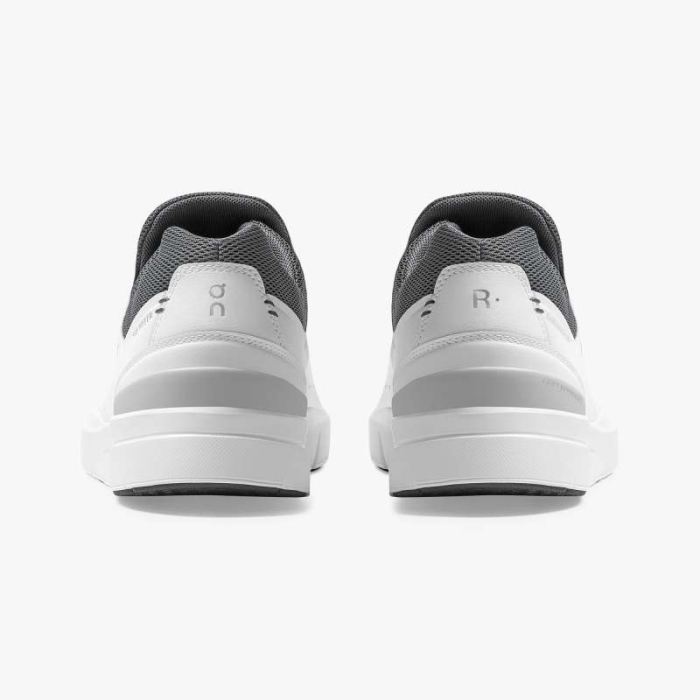 On Cloud Shoes Canada Men's THE ROGER Advantage-White | Rock - Click Image to Close