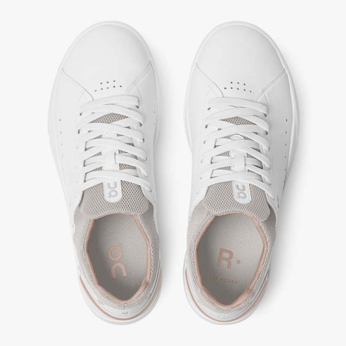 On Cloud Shoes Canada Women's THE ROGER Advantage-White | Rose