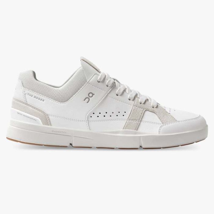 On Cloud Shoes Canada Women's THE ROGER Clubhouse-White | Sand