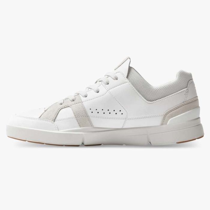 On Cloud Shoes Canada Men's THE ROGER Clubhouse-White | Sand - Click Image to Close