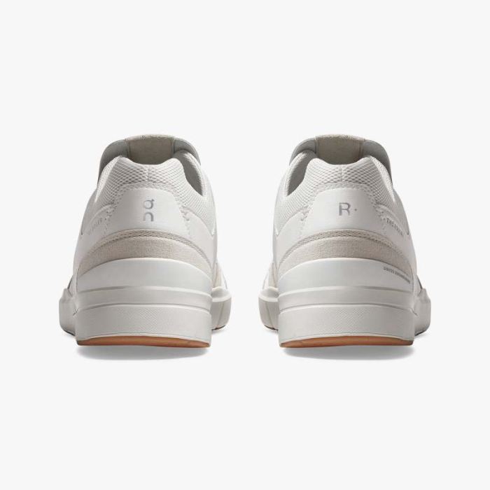 On Cloud Shoes Canada Men's THE ROGER Clubhouse-White | Sand - Click Image to Close