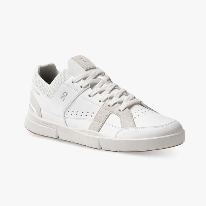 On Cloud Shoes Canada Men's THE ROGER Clubhouse-White | Sand