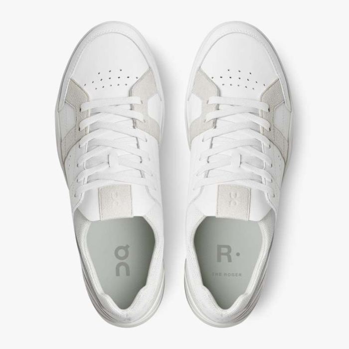 On Cloud Shoes Canada Men's THE ROGER Clubhouse-White | Sand - Click Image to Close